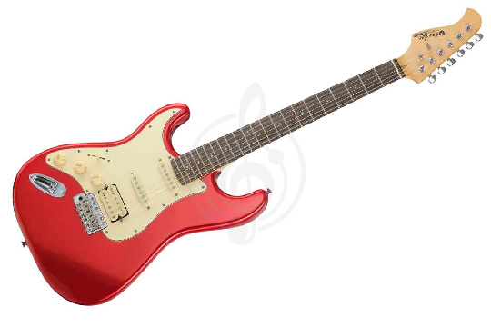 Prodipe JMFST83LHRACA - Электрогитара ST83RA, леворукая, красная - фото 1 Электрогитара Stratocaster Prodipe JMFST83LHRACA - Электрогитара ST83RA, леворукая, красная - фото 1