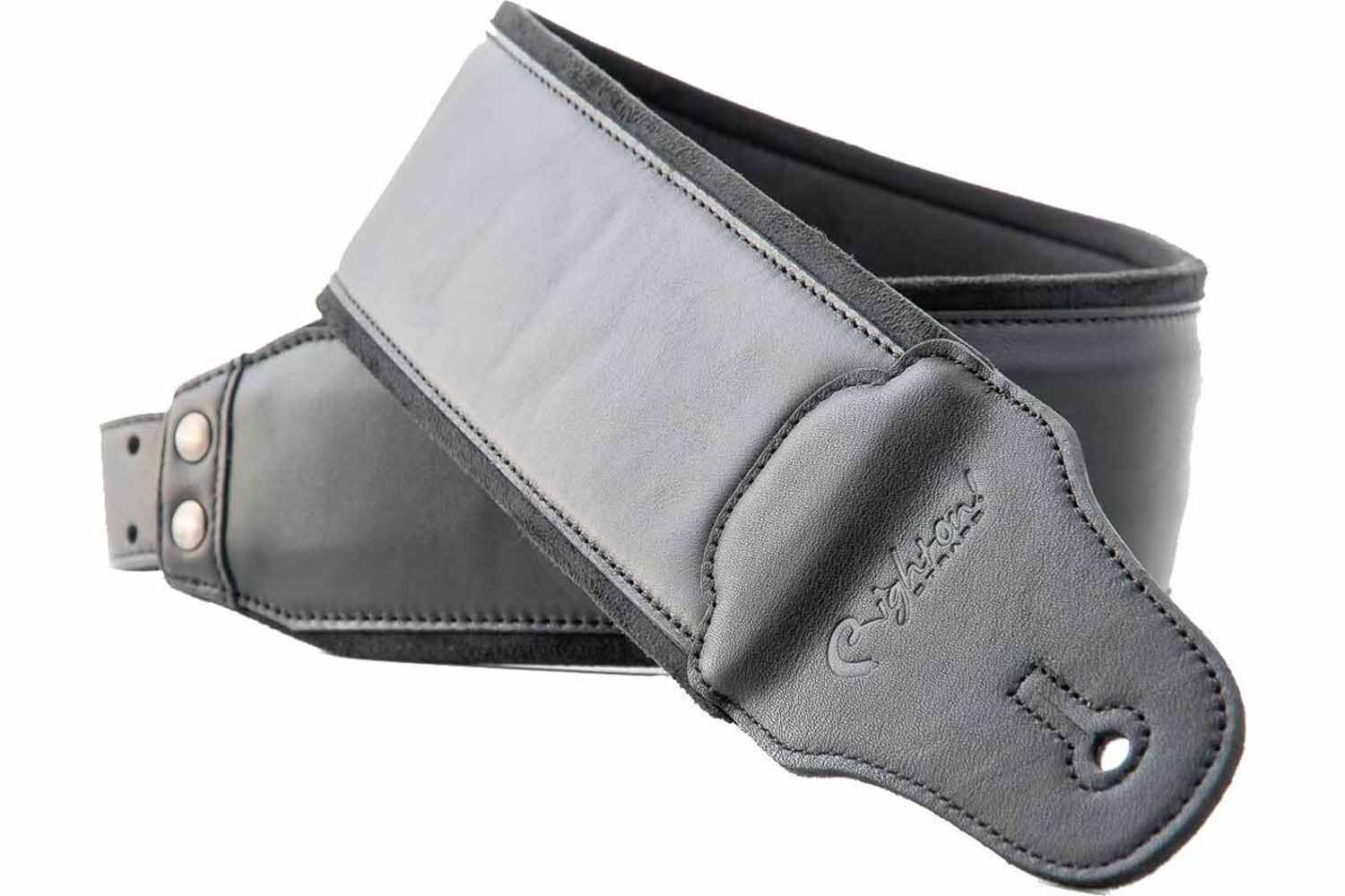 Ремень для гитары RightOn Straps Groove Smooth Black - Ремень для гитары кожаный - фото 2