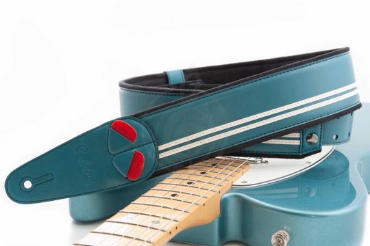 Ремень для гитары RightOn Straps Mojo Race Teal - Ремень для гитары - фото 6