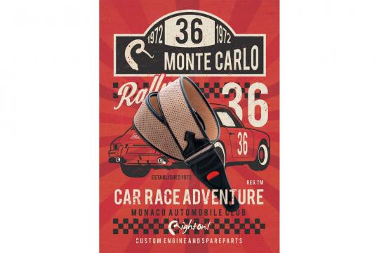 Ремень для гитары RightOn Straps Talisman Monte-Carlo Red - Ремень для гитары - фото 2