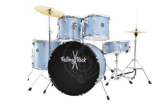 Rolling Rock JR-2225C Brushed Blue - Ударные установки - фото 1 Rolling Rock JR-2225C Brushed Blue - Ударные установки - фото 1