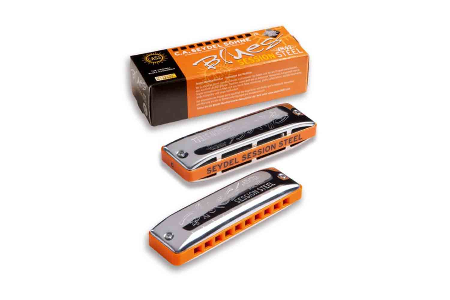 Диатоническая губная гармошка Seydel Sohne 10313A Session Steel Natural Minor A - Губная гармошка - фото 1