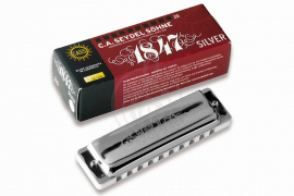 Seydel Sohne 16301F 1847 Silver F - Губная гармошка - фото 1 Диатоническая губная гармошка Seydel Sohne 16301F 1847 Silver F - Губная гармошка - фото 1