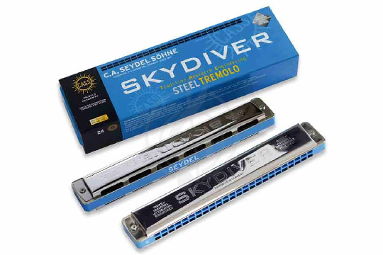 Seydel Sohne 25480DB Skydiver Db - Губная гармошка тремоло - фото 1 Тремоло губные гармошки Seydel Sohne 25480DB Skydiver Db - Губная гармошка тремоло - фото 1