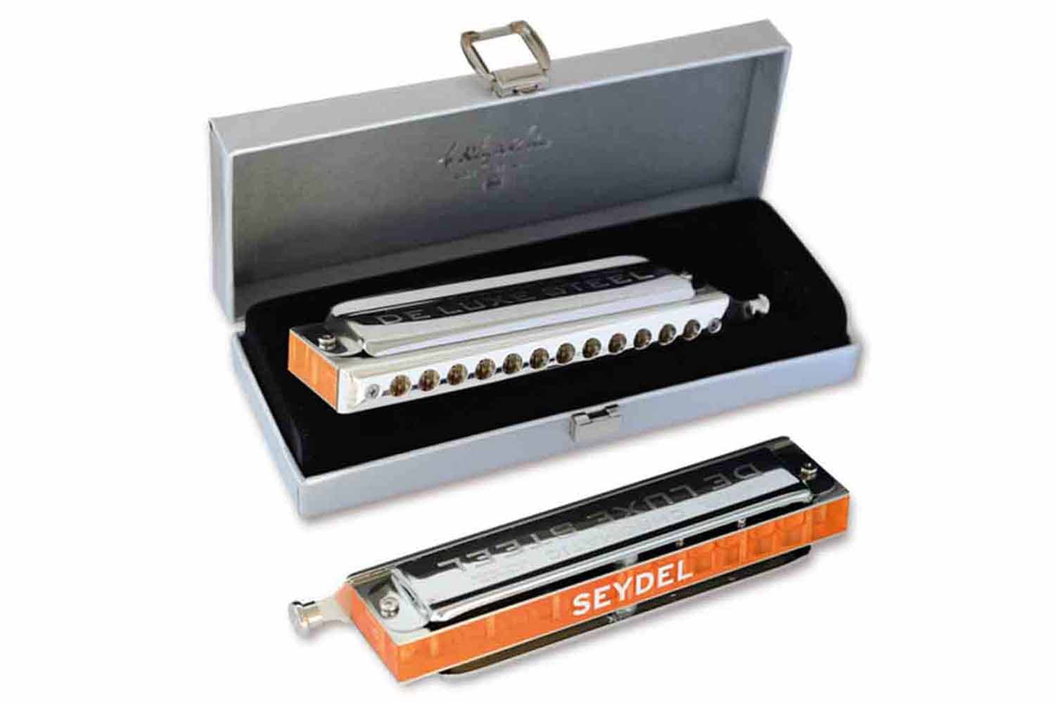 Хроматическая губная гармошка Seydel Sohne 54480C De Luxe Steel C - Губная гармошка хроматическая - фото 1