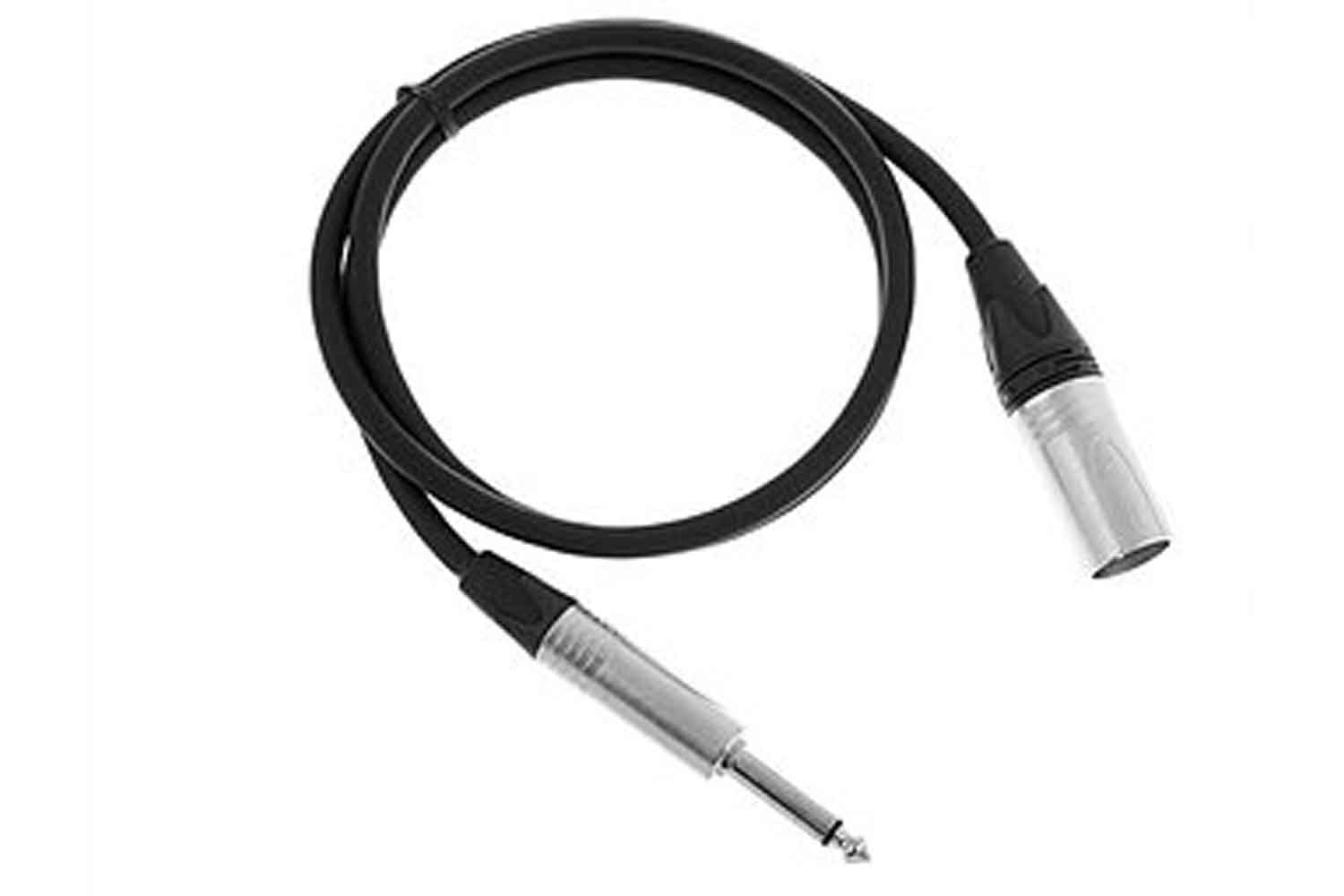 XLR-Jack микрофонный кабель SHNOOR IC124-XMJM-1,5m - Кабель инструментальный, XLRM-6.35 мм моно - фото 1