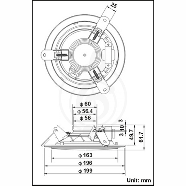 Громкоговоритель потолочный SHOW CSL6112	 Громкоговоритель потолочный - фото 2