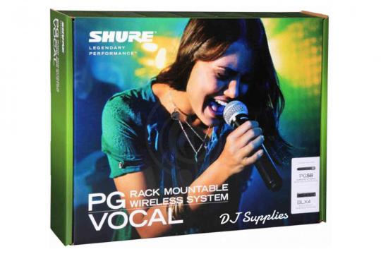 Радиосистема с ручным передатчиком SHURE BLX24E/PG58-M17 Радиосистема вокальная c капсюлем микрофона PG58 (180x100x35) - фото 6
