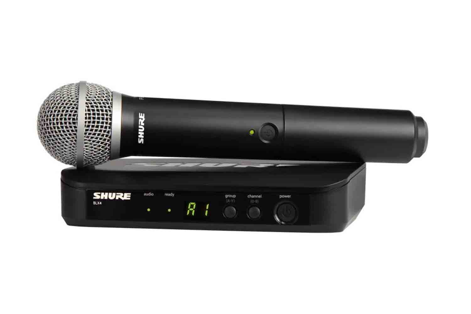 Радиосистема с ручным передатчиком SHURE BLX24E/PG58-M17 Радиосистема вокальная c капсюлем микрофона PG58 (180x100x35) - фото 1