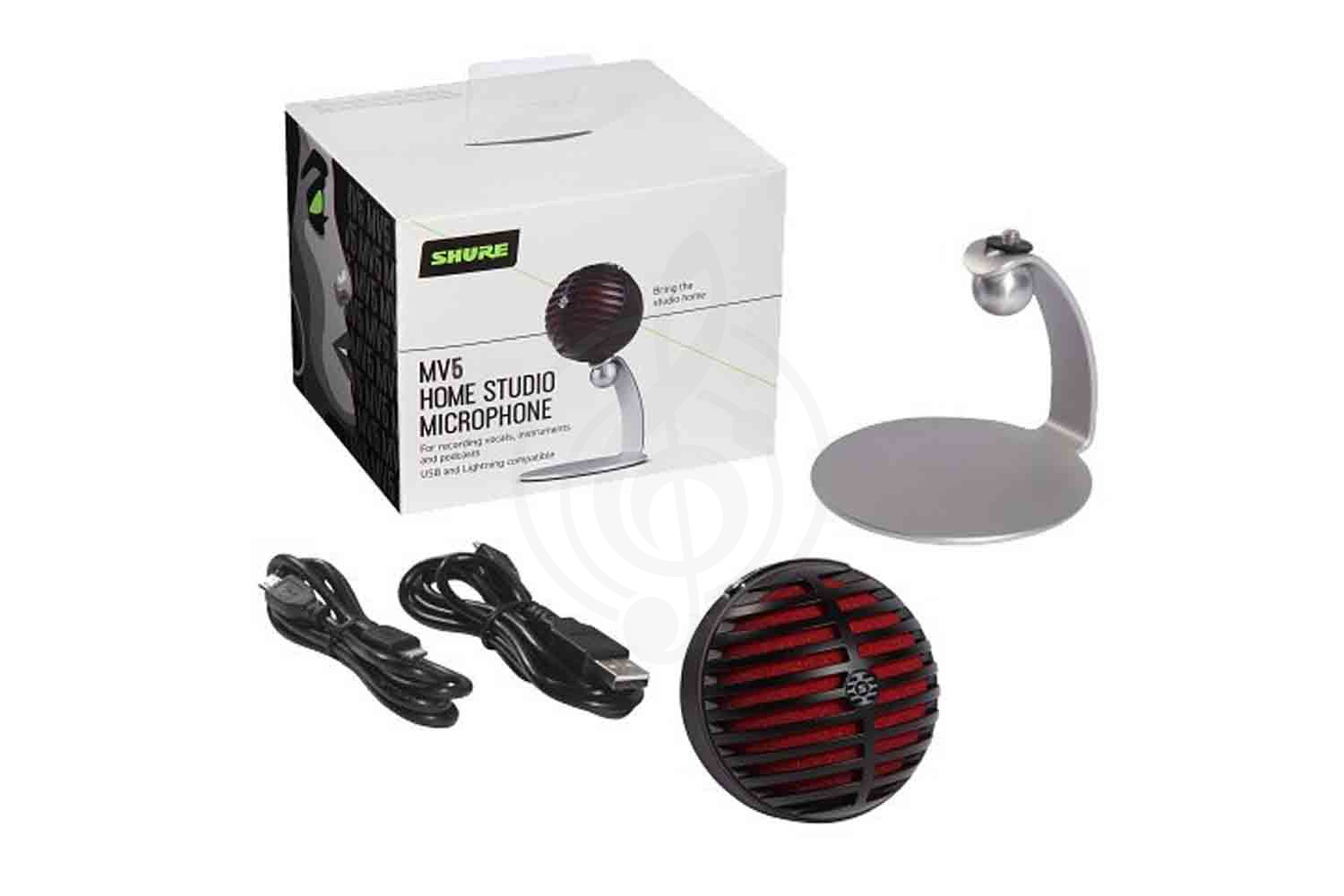 Микрофон для стрима SHURE MV5-B-DIG - Конденсаторный микрофон - фото 2