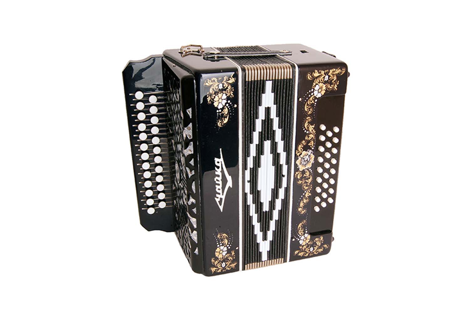 Гармонь Шуйская гармонь S6XL-A-BLACK `Чайка 204` 25х25-II - фото 1