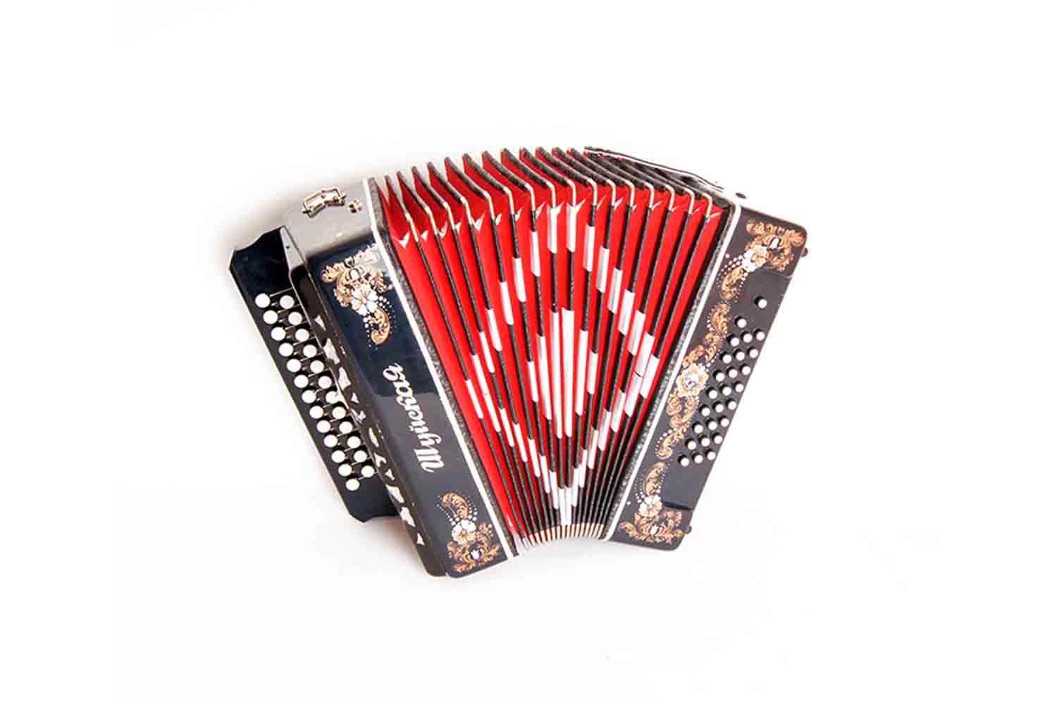 Гармонь Шуйская гармонь SZ32XL-G-BK "Шуйская" 25х25-III-2, чёрная - фото 1