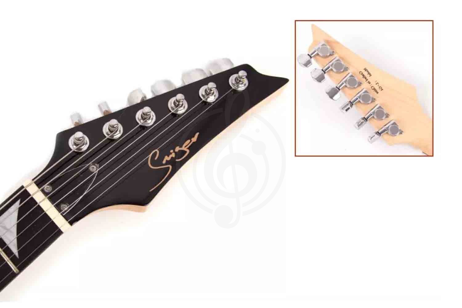 Электрогитара Stratocaster Smiger L-G4-BK - Электрогитара, черная - фото 2