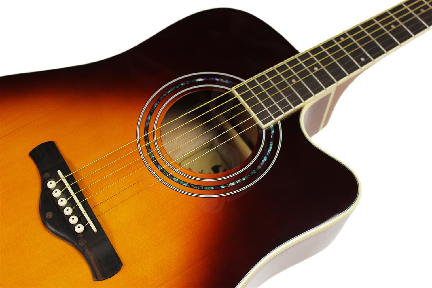 Трансакустическая гитара SOLISTA SG-D1P TA Sunburst - Транс-акустическая гитара - фото 4