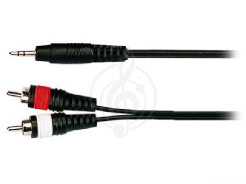Soundking BB413-3M - аудио шнур 2хRCA-mini Jack 3m - фото 1 Y-кабель Soundking BB413-3M - аудио шнур 2хRCA-mini Jack 3m - фото 1