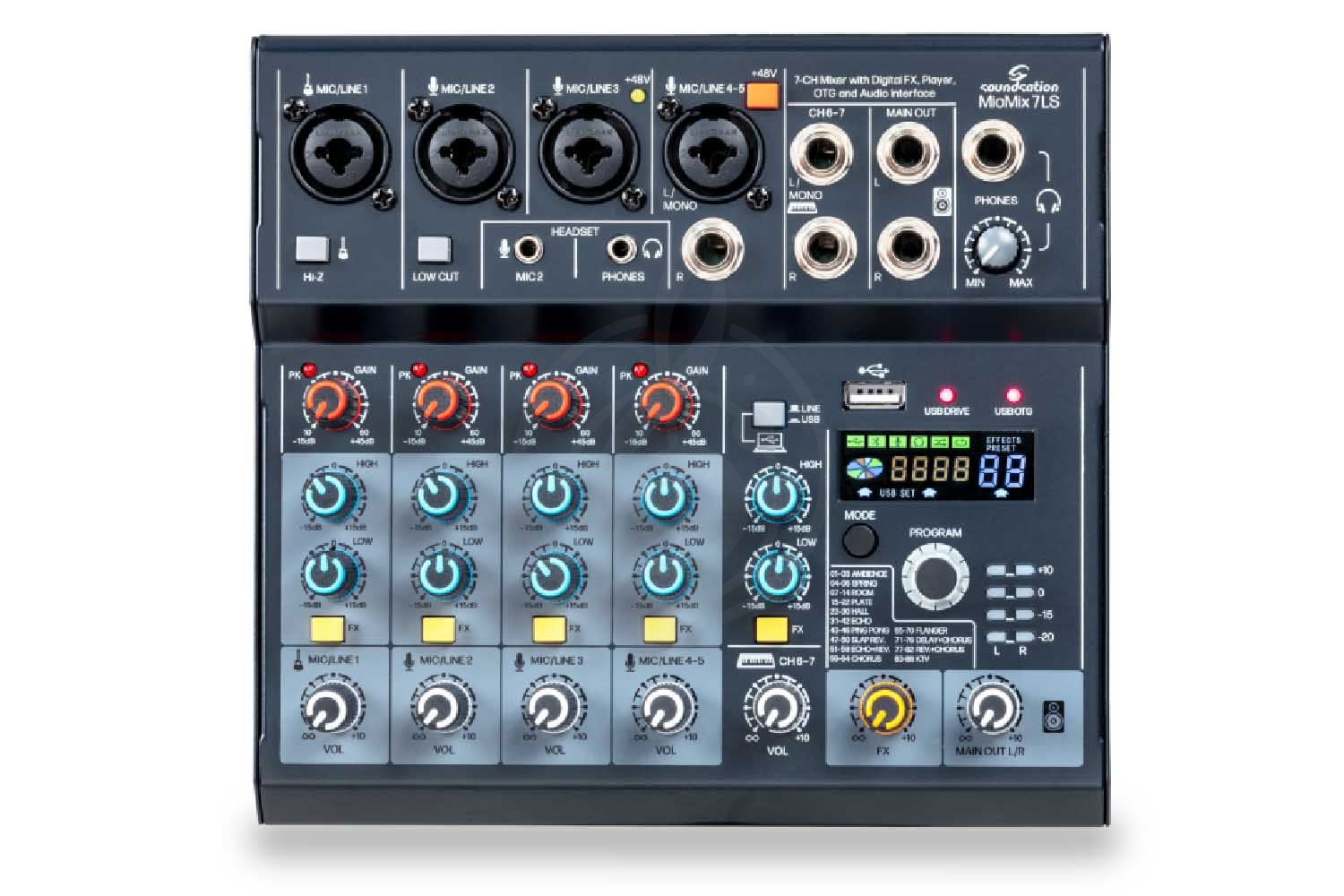 Аналоговый микшер Soundsation MioMix-7LS - Микшерный пульт - фото 3