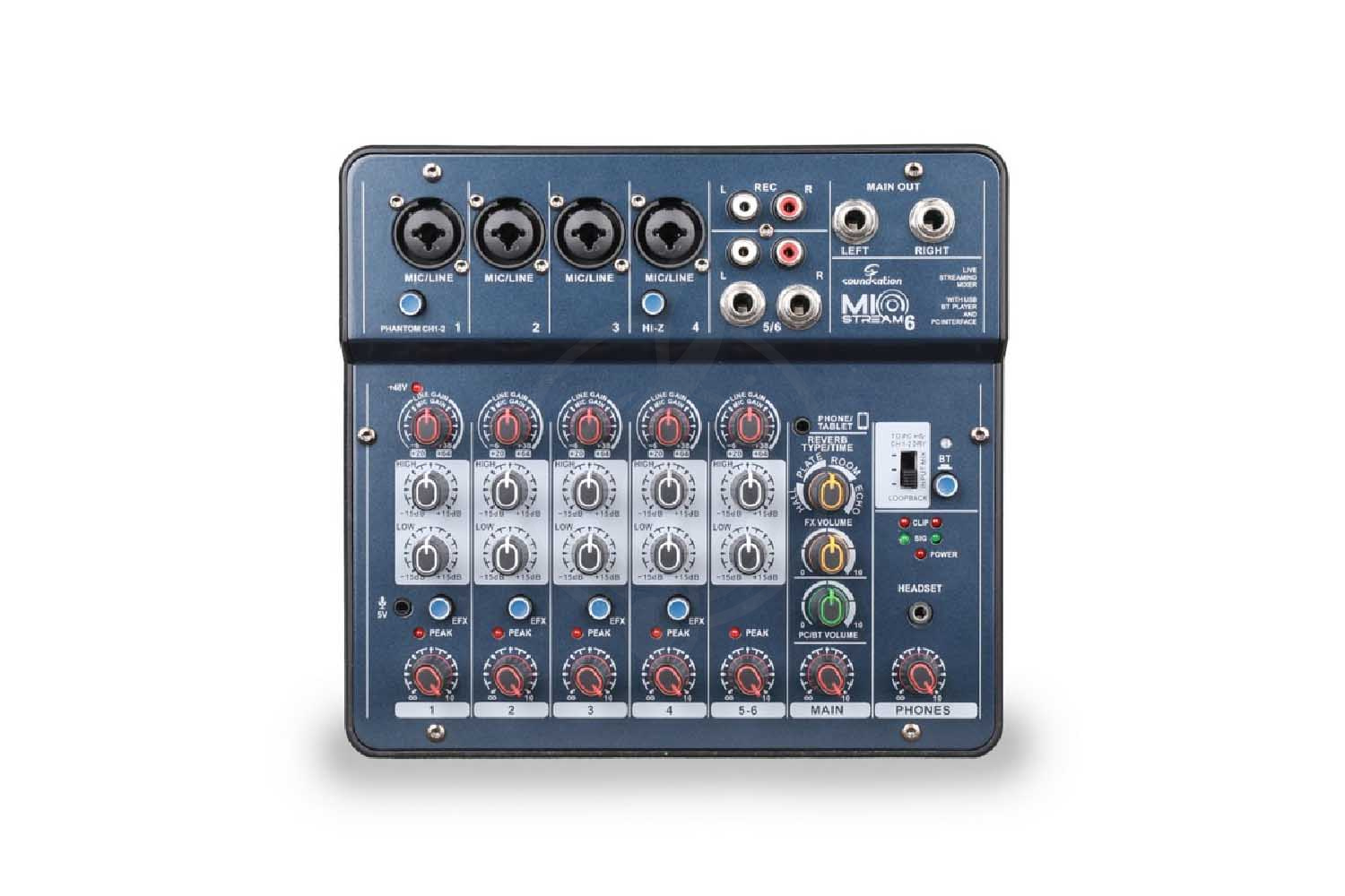 Аналоговый микшер Soundsation MioStream6 - Микшерный пульт - фото 3