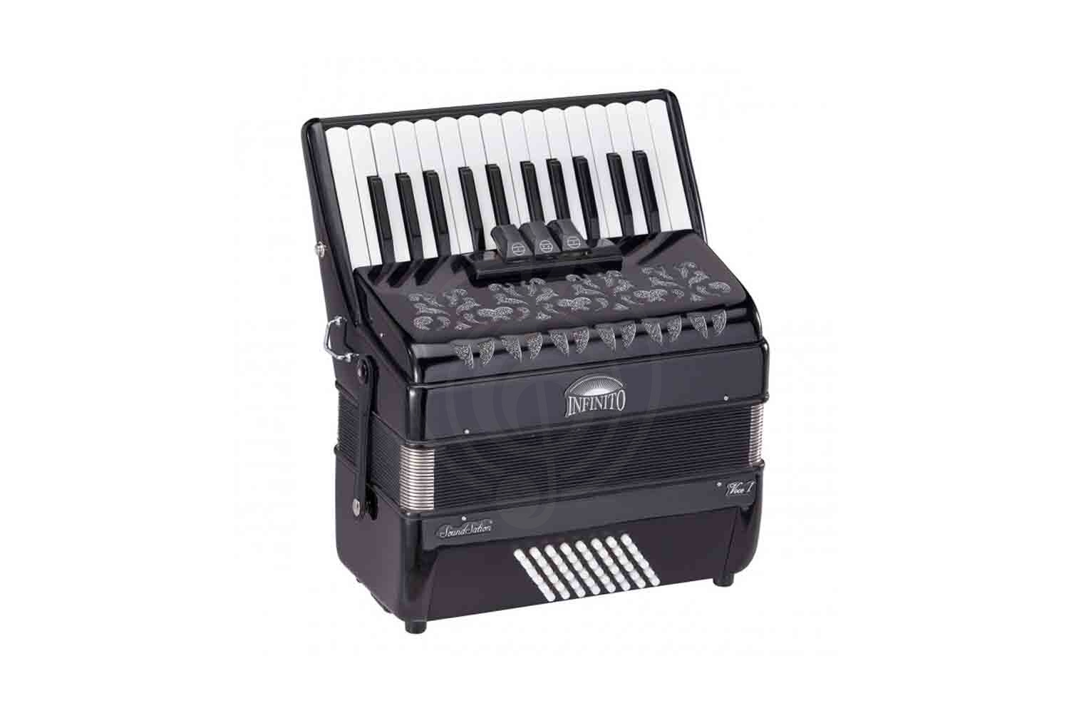 Аккордеон 1/2 Soundsation VOCE-I-2648-BK Infinito Аккордеон 26/48-3, черный - фото 2