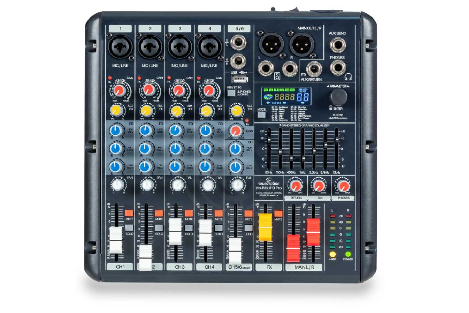 Аналоговый микшер Soundsation YouMix-410-Pro - Микшерный пульт - фото 3