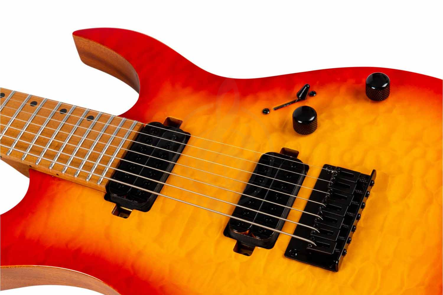 Электрогитара Superstrat Spira S-507 QFB - Электрогитара 7 струн - фото 3