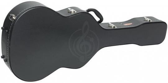 Кейс для классической гитары STAGG GEC-C - кейс для классической гитары, жесткий, плюшевая внутренняя обивка, хромированная фурни - фото 2
