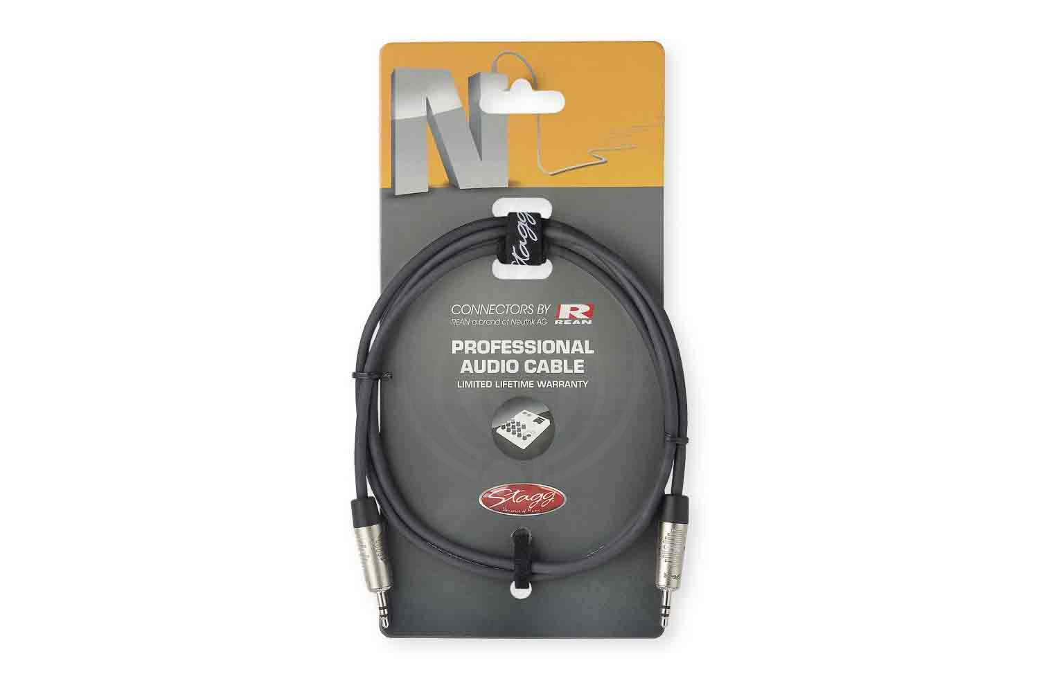 Удлинитель для наушников STAGG SAC3MPSMJS аудио шнур JACK mini(m) stereo-JACK mini(f) stereo, серия DELUXE, длина 3,0 метра - фото 2