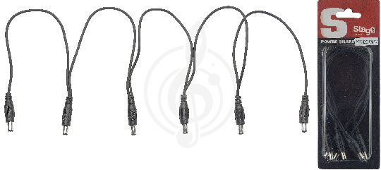 STAGG SPS-DC-5M1M - распределитель питания на 5 педалей, входной разъем "папа" вешается на педаль - фото 1 STAGG SPS-DC-5M1M - распределитель питания на 5 педалей, входной разъем "папа" вешается на педаль - фото 1