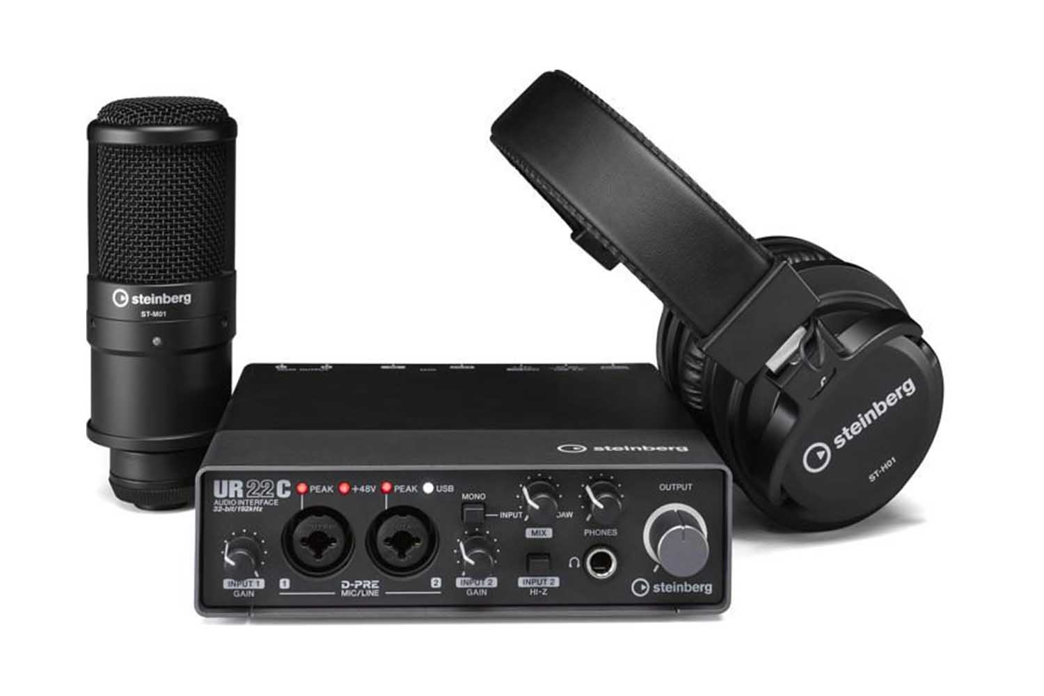 Комплект для звукозаписи Steinberg UR22C recording pack - звуковая карта (набор для звукозаписи) - фото 1