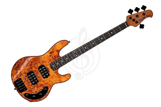 STERLING StingRay HH Poplar Burl Top Amber - Бас-гитара 4 струны - фото 1 Бас-гитара STERLING StingRay HH Poplar Burl Top Amber - Бас-гитара 4 струны - фото 1