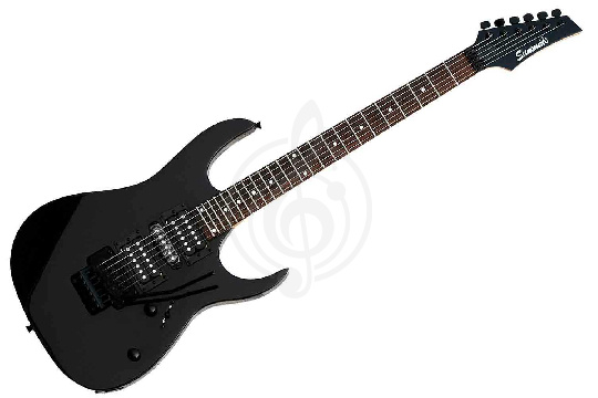 Sunsmile SJS-100 - Электрогитара, черная - фото 1 Электрогитара Superstrat Sunsmile SJS-100 - Электрогитара, черная - фото 1
