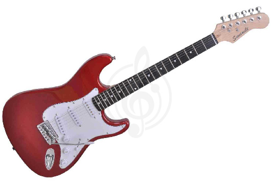 Sunsmile SST-01AF - Электрогитара, красная - фото 1 Электрогитара Stratocaster Sunsmile SST-01AF - Электрогитара, красная - фото 1