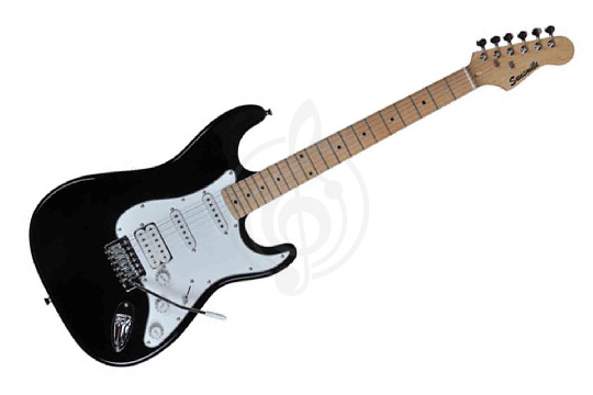 Sunsmile SST-20 - Электрогитара, черная - фото 1 Электрогитара Stratocaster Sunsmile SST-20 - Электрогитара, черная - фото 1