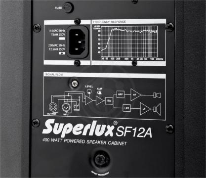 Активная акустическая система Superlux SF12D - Активная акустическая система широкополосная - фото 3