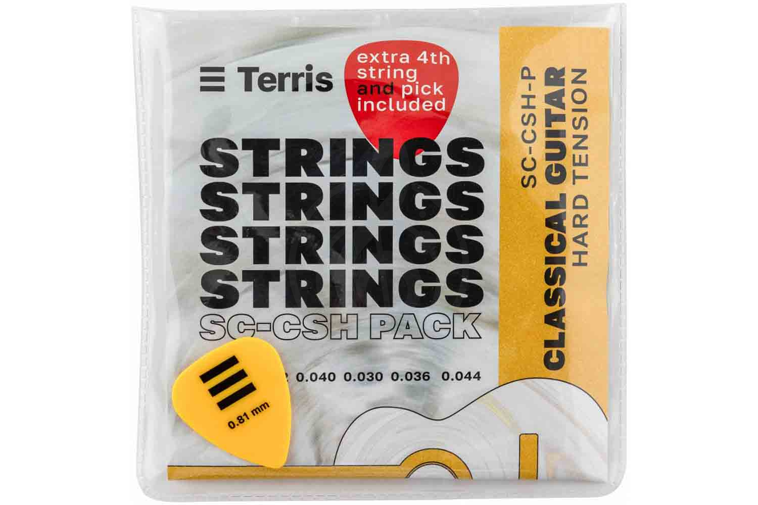 Струны для классической гитары TERRIS SC-CSH -Pack - Струны для классической гитары - фото 3