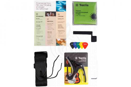 Акустическая гитара TERRIS TD-045 SB Starter Pack - Комплект акустической гитары - фото 8