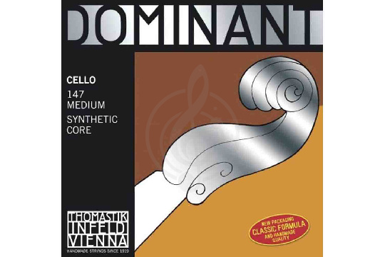 Thomastik 147 Dominant - Комплект струн для виолончели 4/4, среднее натяжение - фото 1 Thomastik 147 Dominant - Комплект струн для виолончели 4/4, среднее натяжение - фото 1