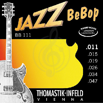 Thomastik BB111 Jazz BeBob - Комплект струн для электрогитары, 11-47 - фото 1 Струны для электрогитары Thomastik BB111 Jazz BeBob - Комплект струн для электрогитары, 11-47 - фото 1