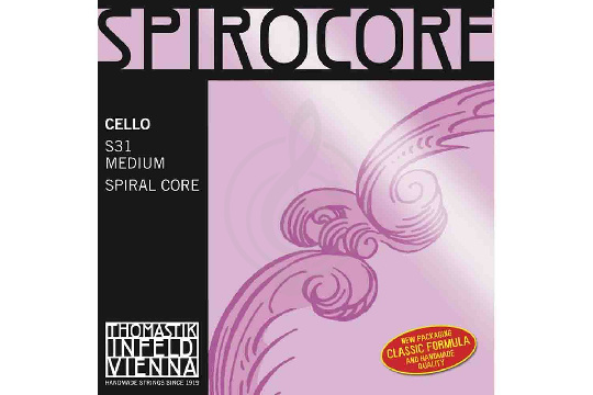 Thomastik S31 Spirocore - Комплект струн для виолончели 4/4, среднее натяжение - фото 1 Thomastik S31 Spirocore - Комплект струн для виолончели 4/4, среднее натяжение - фото 1