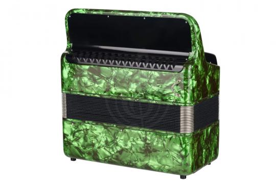  Тульская Гармонь BN-37-GR - Баян ученический двухголосный "Тула-209", 92/55х100-II, зеленый - фото 3