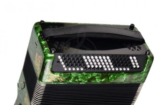  Тульская Гармонь BN-37-GR - Баян ученический двухголосный "Тула-209", 92/55х100-II, зеленый - фото 5