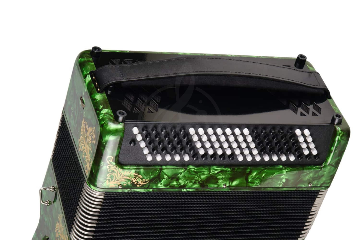  Тульская Гармонь BN-37-GR - Баян ученический двухголосный "Тула-209", 92/55х100-II, зеленый - фото 5