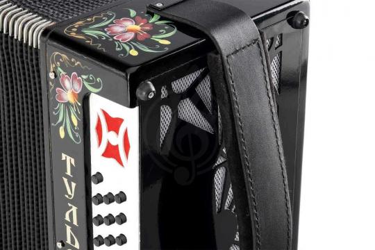 Гармонь Тульская гармонь - G-21-BK 301М 25х25-III с двумя ремнями, черная - фото 2