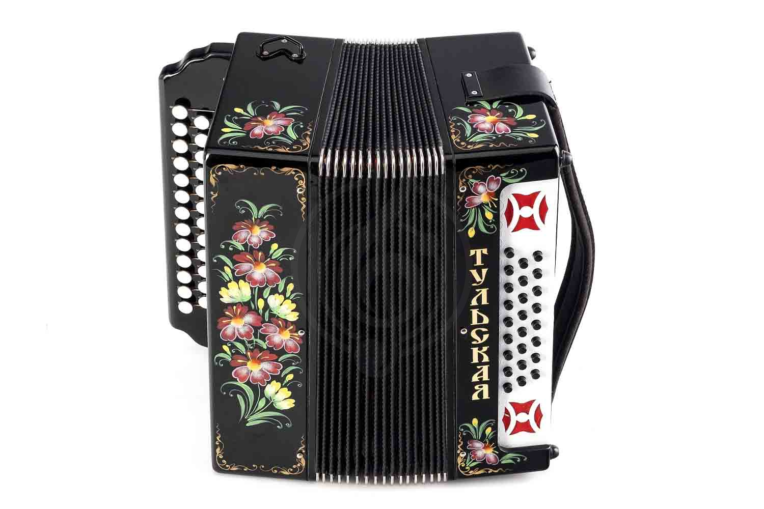 Гармонь Тульская гармонь - G-21-BK 301М 25х25-III с двумя ремнями, черная - фото 6