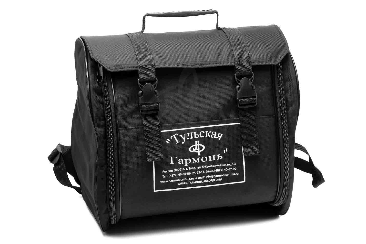 Гармонь Тульская гармонь - G-21-BL 301М 25х25-III с двумя ремнями, синяя - фото 6