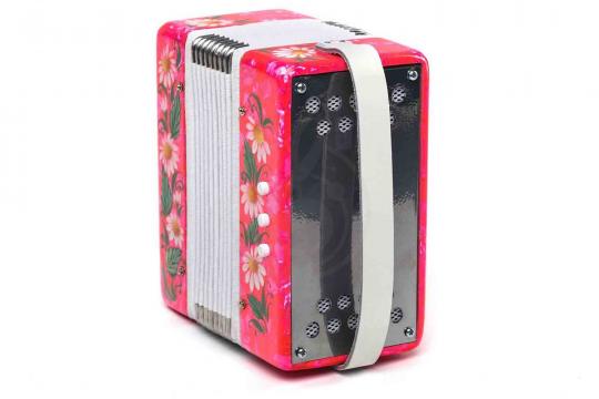 Гармонь Тульская Гармонь GN-25-PINK сувенирная "Кроха", розовая, 7х3-I - фото 4