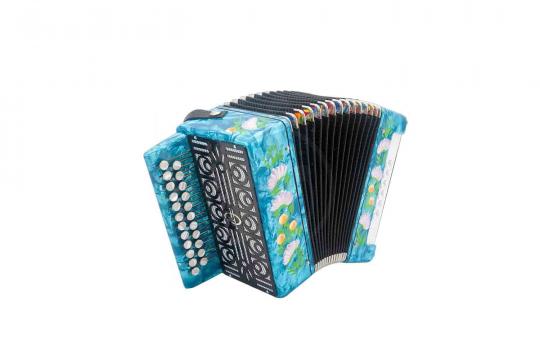 Гармонь Тульская Гармонь GN-7-LB "Сказка", 23х12-I, голубая - фото 2