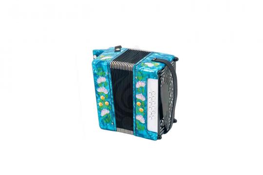 Гармонь Тульская Гармонь GN-7-LB "Сказка", 23х12-I, голубая - фото 7