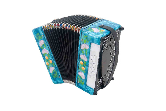 Гармонь Тульская Гармонь GN-7-LB "Сказка", 23х12-I, голубая - фото 1