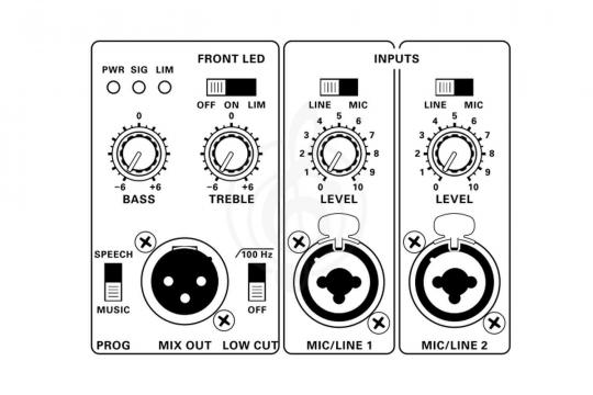 Активная акустическая система TURBOSOUND M10 - двухполосная активная акустическая система, 600 Вт - фото 2