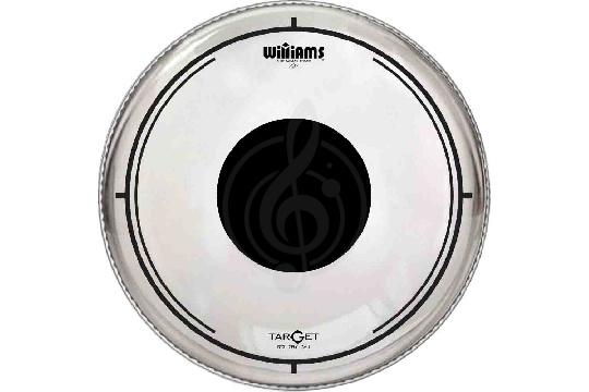 Пластик для томов Williams DT2-7MIL-08 Target Dot Series Clear - Пластик для том-барабана 8", прозрачный - фото